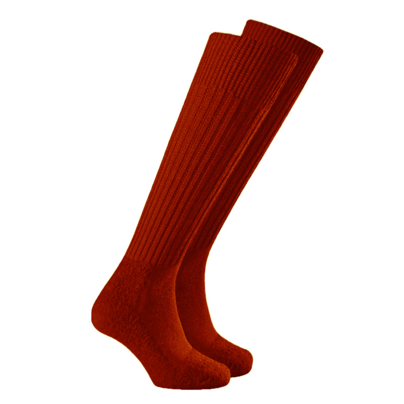 Outdoorsocke mit verst�rkter Wollfrottee-Sohle * LANG *