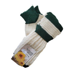 Seidemann Loferl - Set mit Handstrickoptik und Zopfmuster mit Umschlag 